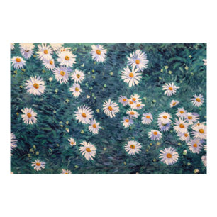 Gustave Caillebotte - Rabatt med prästkragar, deta Fototryck