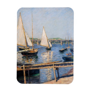 Gustave Caillebotte - Segelbåtar vid Argenteuil Magnet