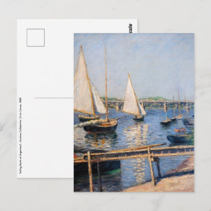 Gustave Caillebotte - Segelbåtar vid Argenteuil Vykort