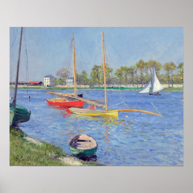 Gustave Caillebotte - Seine vid Argenteuil Poster (Framsidan)
