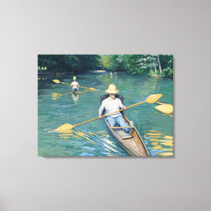 Gustave Caillebotte - Skidbåtar på Yerres Canvastryck