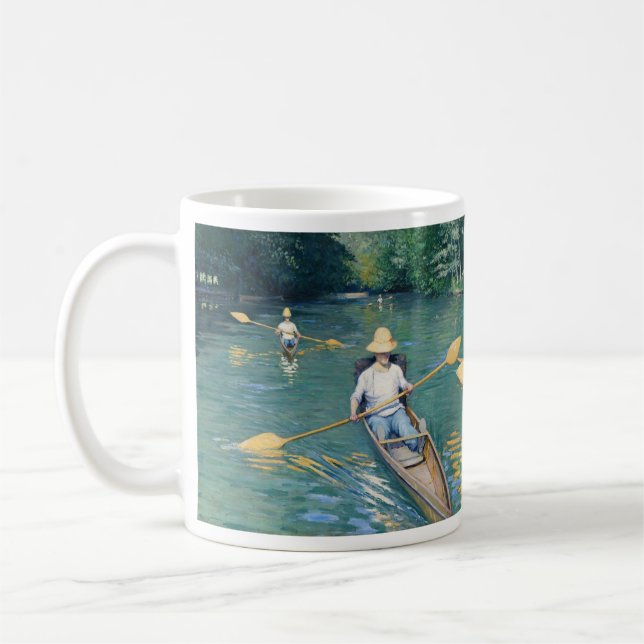 Gustave Caillebotte - Skidbåtar på Yerres Kaffemugg (Vänster)