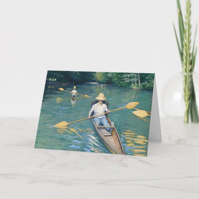 Gustave Caillebotte - Skidbåtar på Yerres Kort (Framsida)