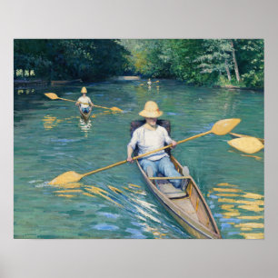 Gustave Caillebotte - Skidbåtar på Yerres Poster