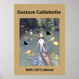 Gustave Caillebotte: Skiffs (1877) (ändrat) Poster