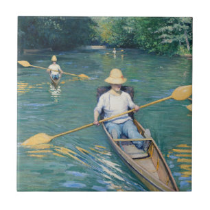 Gustave Caillebotte - Skiffs på Yerres Kakelplatta
