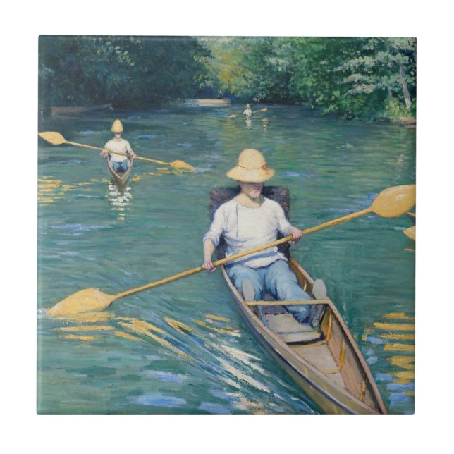 Gustave Caillebotte - Skiffs på Yerres Kakelplatta (Framsidan)