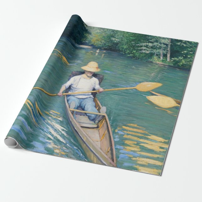 Gustave Caillebotte - Skiffs på Yerres Presentpapper (Utrullad)