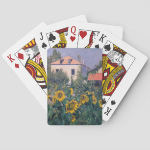 Gustave Caillebotte - Solblommor, Garden Casinokort