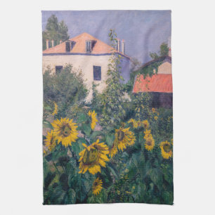 Gustave Caillebotte - Solblommor, Garden Kökshandduk