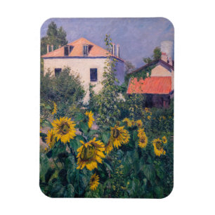 Gustave Caillebotte - Solblommor, Garden Magnet