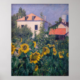 Gustave Caillebotte - Solros, Trädgård Poster