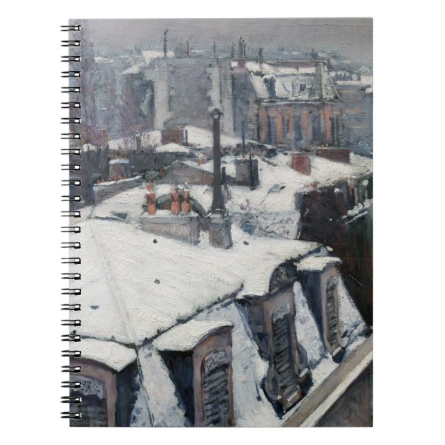 Gustave Caillebotte - Tak under snön Anteckningsbok (Framsidan)