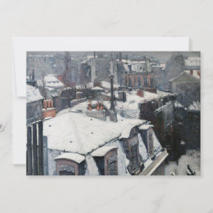 Gustave Caillebotte - Tak under snön Inbjudningar