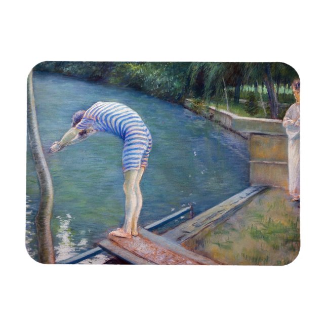 Gustave Caillebotte - The Bvery / Diver Magnet (Horisontell)