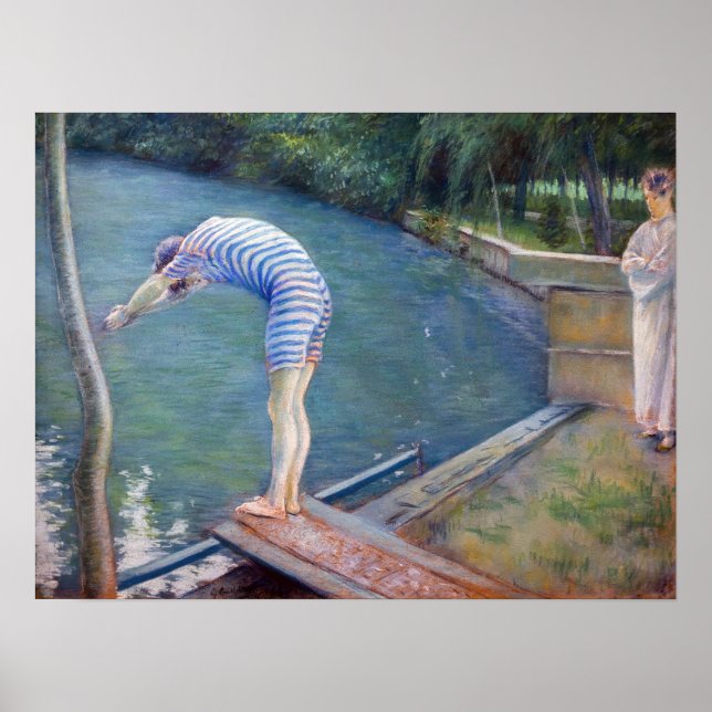 Gustave Caillebotte - The Bvery / Diver Poster (Framsidan)