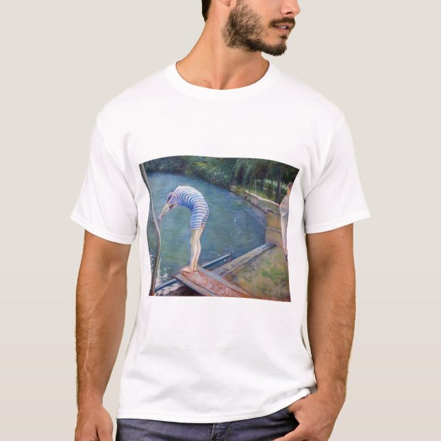 Gustave Caillebotte - The Bvery / Diver T Shirt (Framsida)