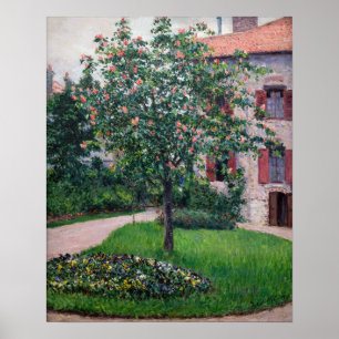 Gustave Caillebotte - Träd i Blommar Poster
