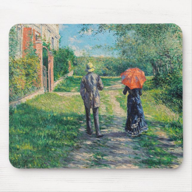 Gustave Caillebotte - Väg Uphill Musmatta (Framsidan)