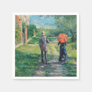 Gustave Caillebotte - Väg Uphill Pappersservett