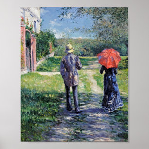 Gustave Caillebotte - Väg Uphill Poster