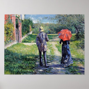 Gustave Caillebotte - Väg Uphill Poster