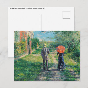 Gustave Caillebotte - Väg Uphill Vykort