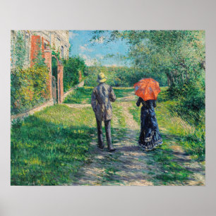 Gustave Caillebotte - Vägen Uppåt Poster