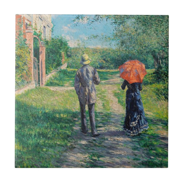 Gustave Caillebotte - Vägen Uppför Kakelplatta (Framsidan)