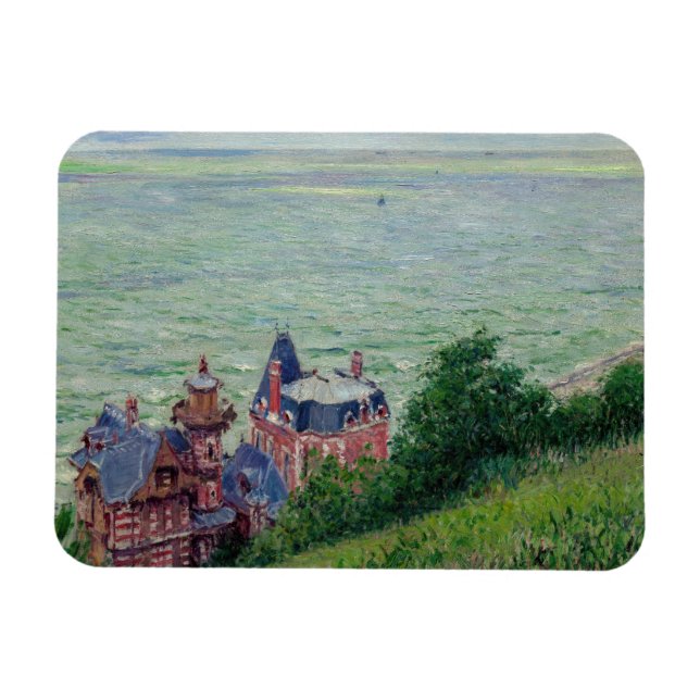 Gustave Caillebotte - Villor vid Trouville Magnet (Horisontell)