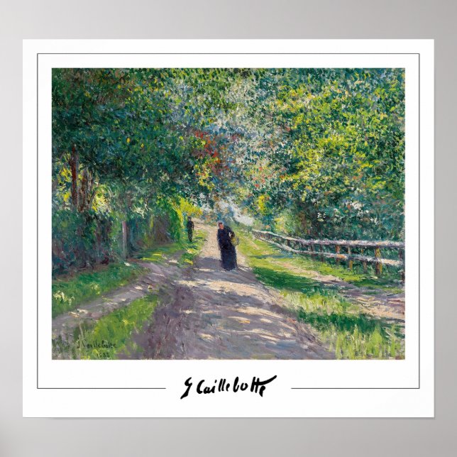 Gustave Caillebotte Zedign Art Poster #3 (Framsidan)