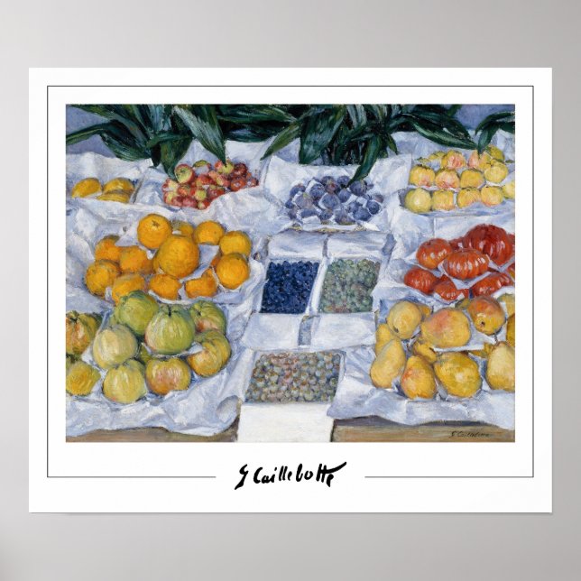 Gustave Caillebotte Zedign Art Poster #5 (Framsidan)