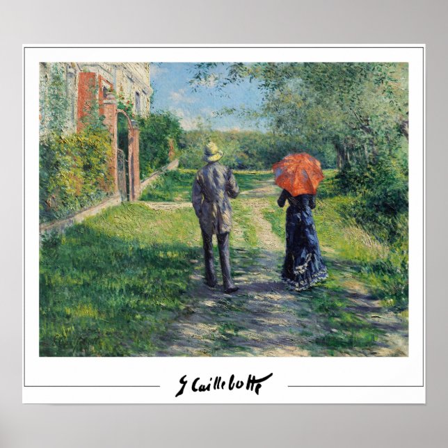 Gustave Caillebotte Zedign konstaffisch #14 Poster (Framsidan)