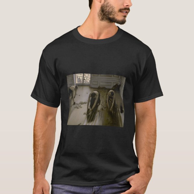 Gustave Caillebotte's the Golv Scrapers 1875 T Shirt (Framsida)