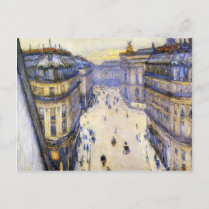 Gustave Caillebute-Rue Halevy från sjätte Golv Vykort