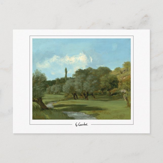 Gustave Courbet #203 - Fin Art Postcard Vykort (Framsida)