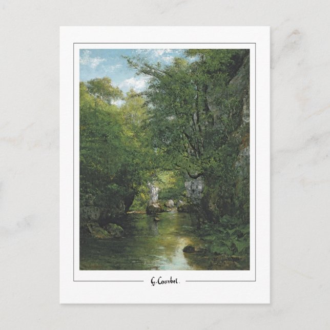 Gustave Courbet #22 - Fin Art Postcard Vykort (Framsida)