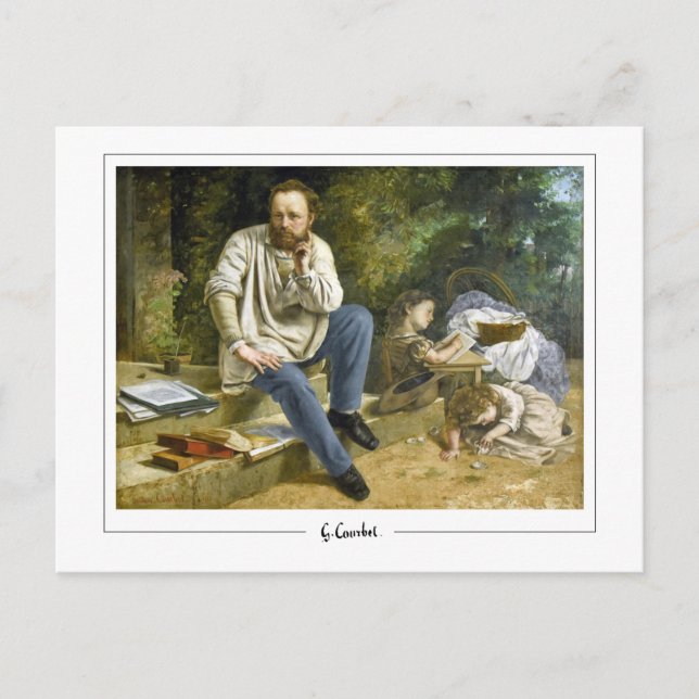 Gustave Courbet #301 - Finkonstkort Vykort (Framsida)