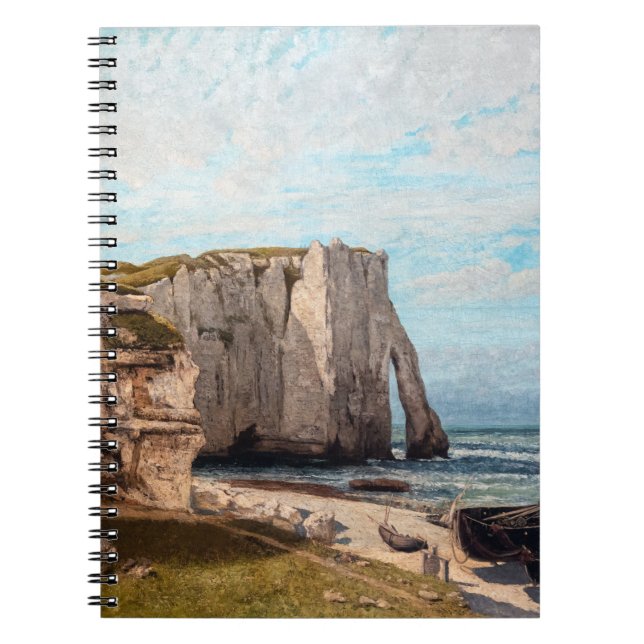 Gustave Courbet - Cliffs at Etretat efter Storm Anteckningsbok (Framsidan)
