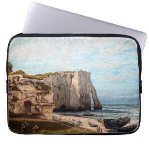 Gustave Courbet - Cliffs at Etretat efter Storm Laptop Fodral
