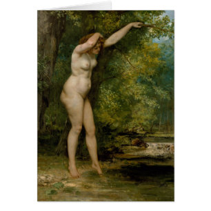Gustave Courbet den unga badaren Hälsningskort
