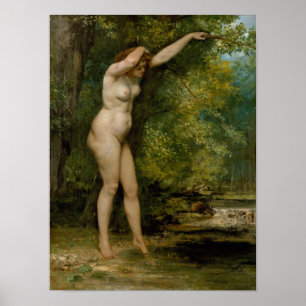 Gustave Courbet den unga badaren Poster