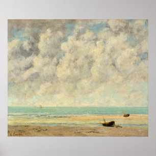 Gustave Courbet   det lugnaa havet Poster