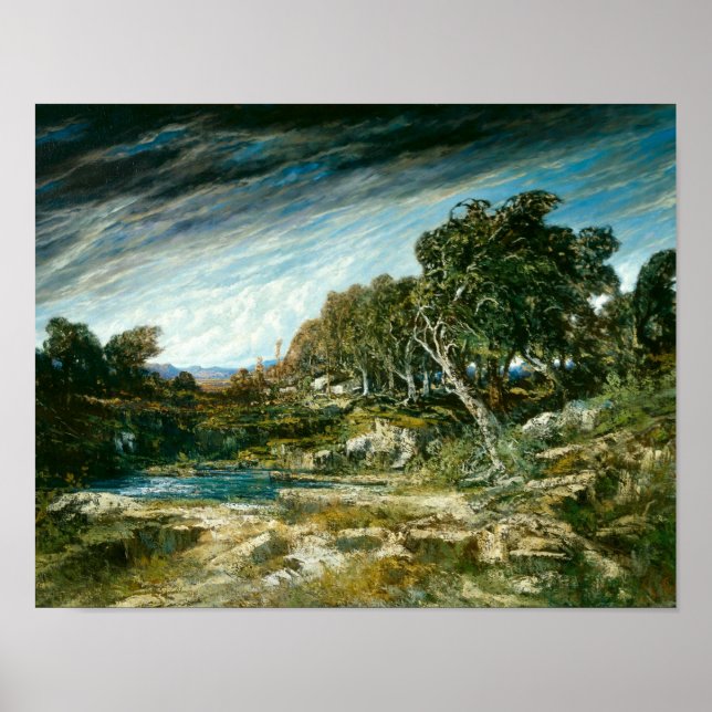 Gustave Courbet - Gust of Vind Poster (Framsidan)