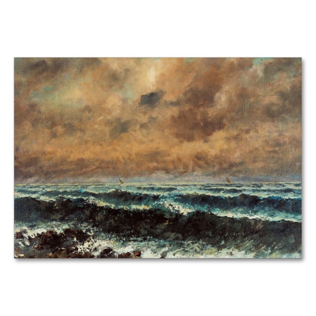 Gustave Courbet - Höstsjön Bordsnummer (Framsidan)