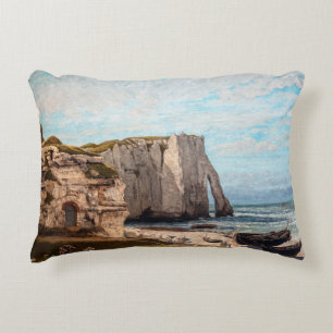 Gustave Courbet - Klipporna vid Etretat efter stor Prydnadskudde