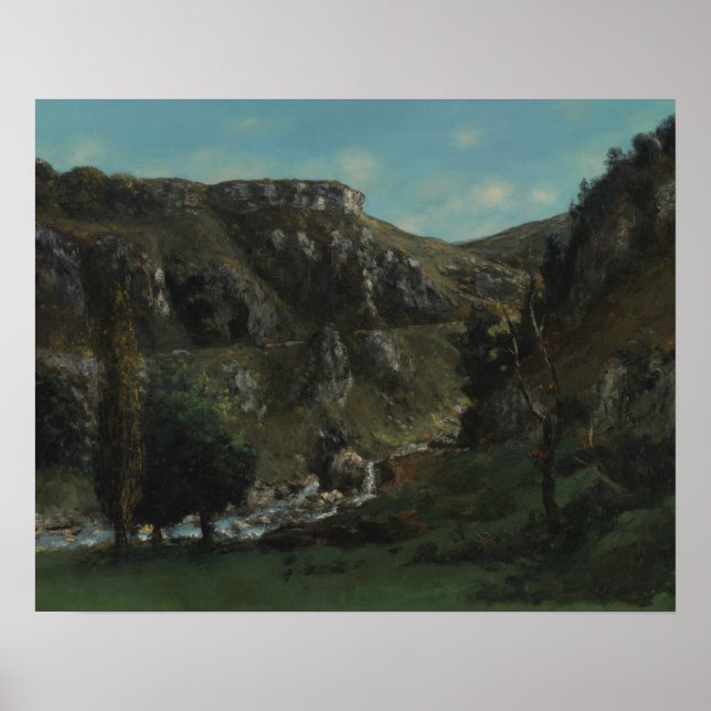 Gustave Courbet - Laloue Valley Poster (Framsidan)