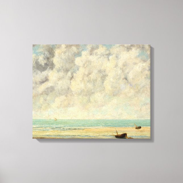 Gustave Courbet | Lugn Sea Canvastryck (Framsida)