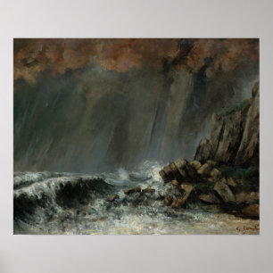 Gustave Courbet - Marine: Waterspout Poster