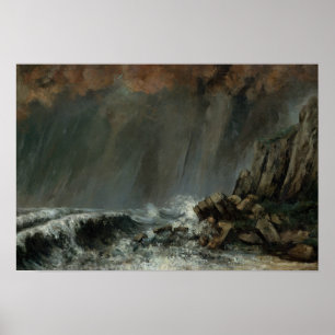 Gustave Courbet - Marine: Waterspout Poster
